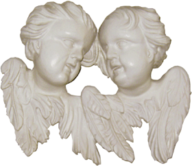 Doppelputto aus der Basilika St. Johann Saarbrücken